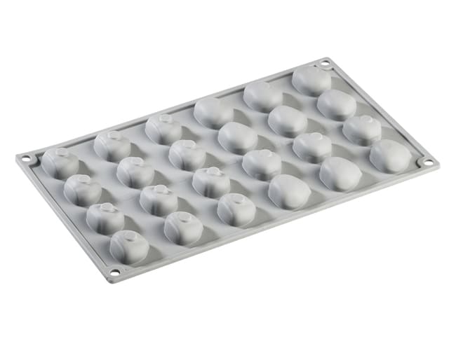 Chestnut Silicone Mould Mat - 24 Cavities - 30 x 17.5cm - Pavoni