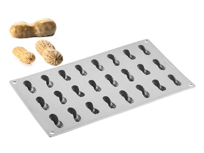 Peanut Silicone Mould Mat - 24 Cavities - 30 x 17.5cm - Pavoni