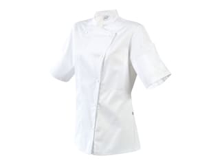 Manille White Short Sleeve Women's Chef Jacket