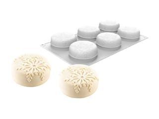 Snow flake Round Silicone Mould