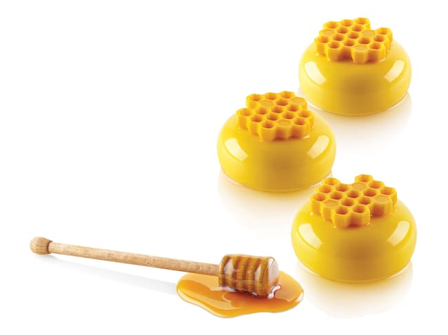 Honeycomb Silicone Mould - 15 cavities - 30 x 17,5 cm - Silikomart