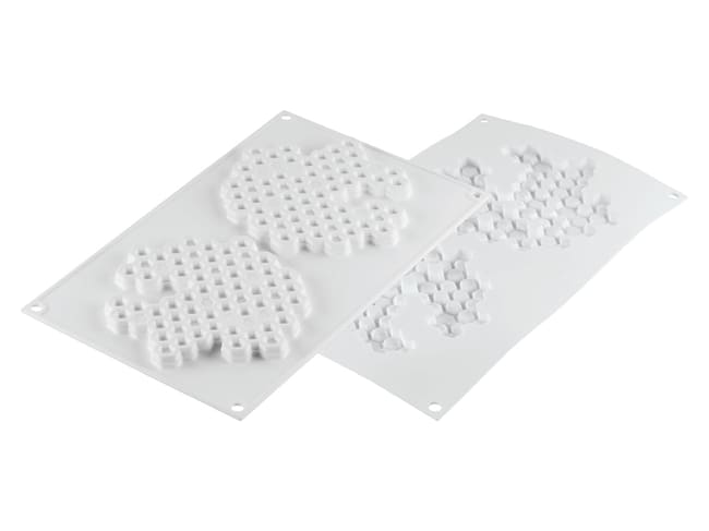 Honeycomb Silicone Mould - 2 cavities - 30 x 17,5cm - Silikomart