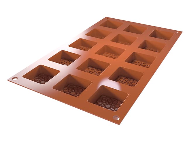 Moorish Square Silicone Mould - 15 cavities - 30 x 17.5cm - Silikomart