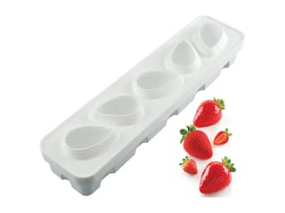 Silicone Mould - 5 Strawberries