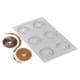 Silicone Mould - 6 Pleated Rounds - 30 x 17.5cm - Silikomart