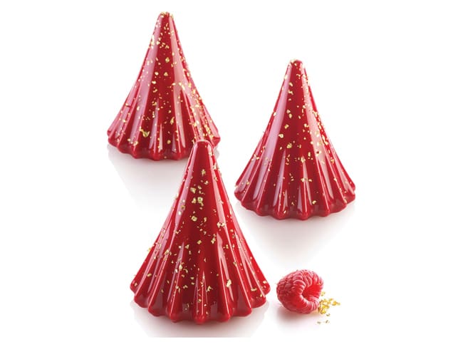 8 Cone Christmas Tree Silicone Mould - 8 cone christmas Ø 6,7cm - 30 x 17.5cm - Silikomart