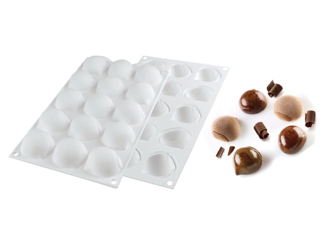 15 Chestnut Silicone Mould - Silikomart