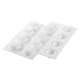 Convex Round Silicone Mould - 8 rounds Ode - 30 x 17.5cm - Silikomart