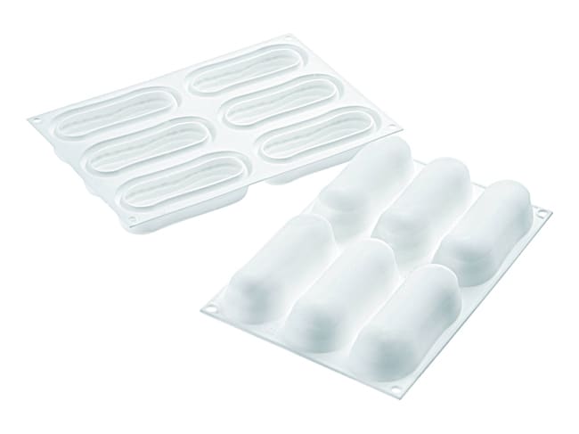 Silicone Mould for 6 Eclairs - Silikomart