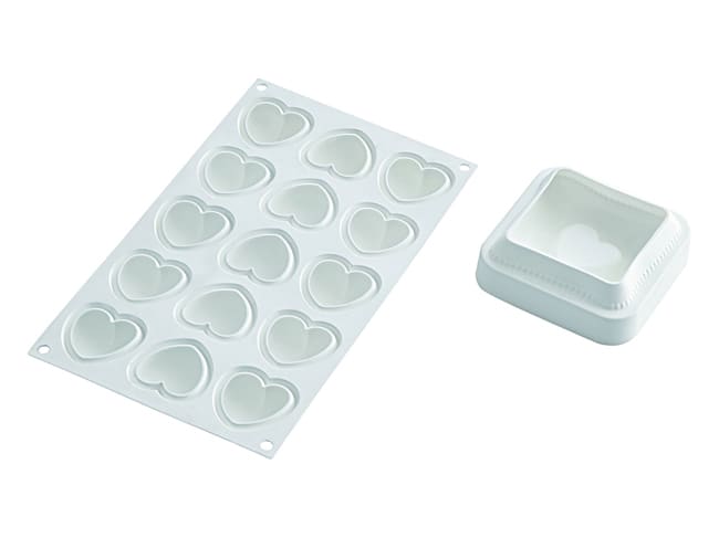 Heart & Pillow Silicone Mould Kit - 10 x 10cm - Silikomart