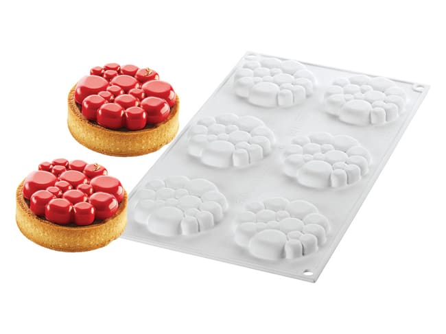 Silicone Mould Kit - 6 Tartlets - Paradise - 30 x 17.5cm - Silikomart