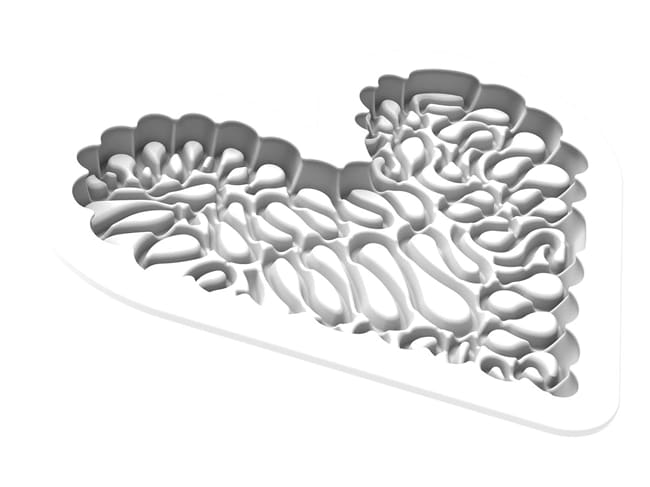 Silicone Mould - Level Heart - 30 x 17.5cm - Silikomart