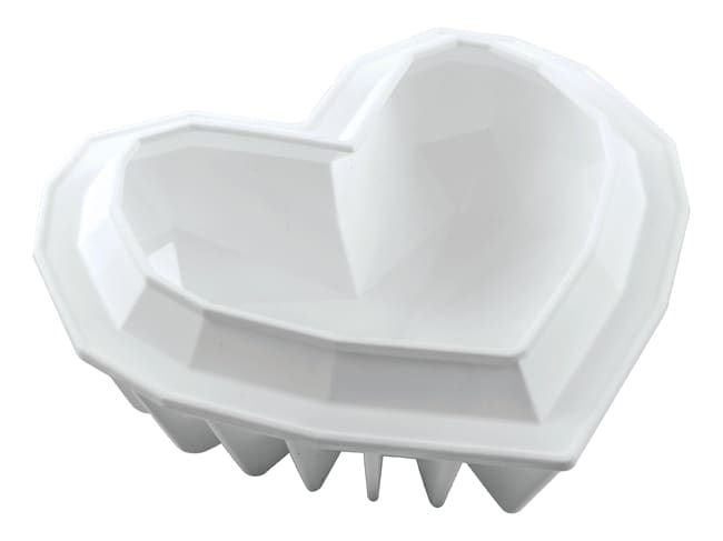 Origami Heart Silicone Mould - 15 x 13,5cm - Silikomart