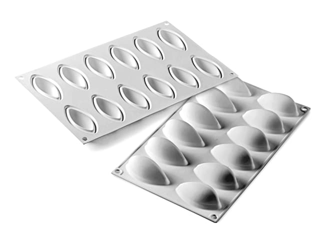 Silicone Mould for 12 Quenelles - Silikomart