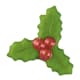 Printed Thermoformed Chocolate Mould - Holly leaves - 4 x 4.3cm - Florensuc