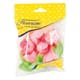 Pink Roses with Leaves (x 6) - Rice Paper - Ø 4cm - Florensuc