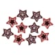 Printed Thermoformed Chocolate Mould - Textured stars - Ø 2.8cm - Florensuc