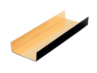 Gold & Black Rectangular Cake Slice U-Card 13 x 4.5cm (x 200)