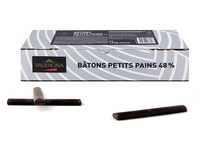 Chocolate Baking Sticks 48% - Pain au Chocolat - 1,6 kg - Valrhona