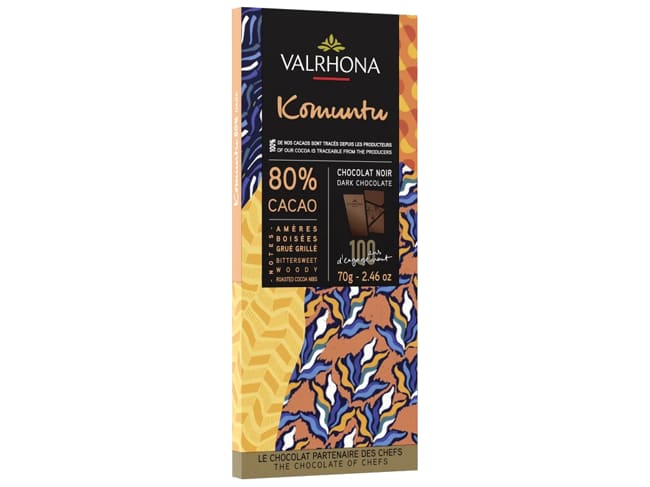 Komuntu Dark Chocolate Feves 80% - 500 g - Valrhona