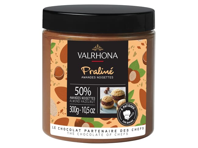 50% Almond & Hazelnut Praline Paste - 300g - Valrhona