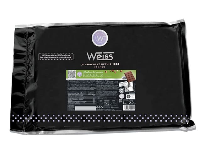 Weiss Hazelnut & Milk Chocolate Gianduja - 1kg - Weiss