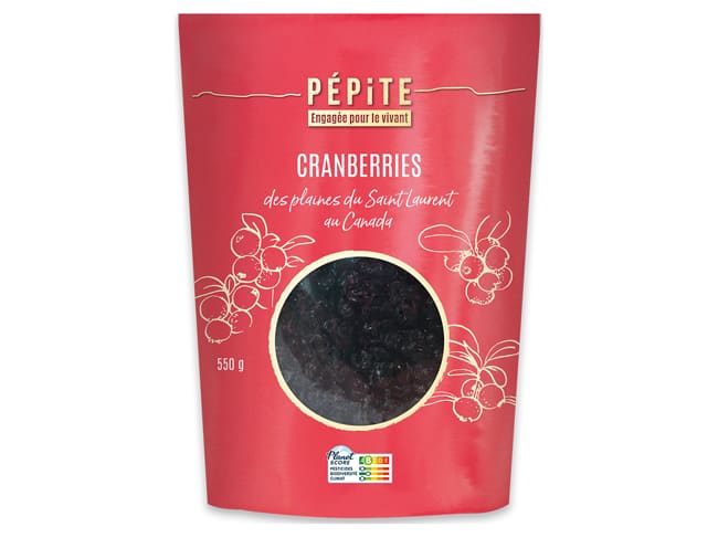 Cranberries du Canada Bio - 550 g - Pépite