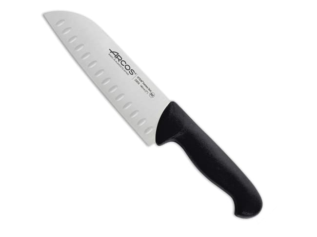 Couteau Santoku Alvéolé - Noir - 18 cm - Arcos