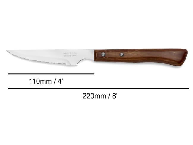 Couteau à steak rustique - Micro cranté - 23 cm - Arcos