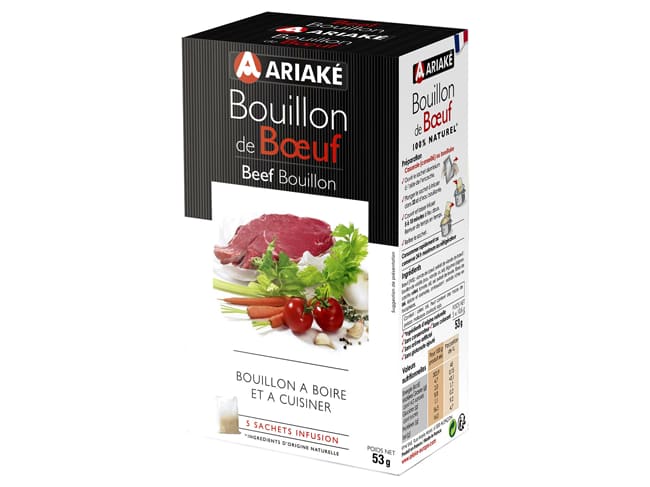 Bouillon de bœuf à infuser - 5 x 33 cl - Ariake