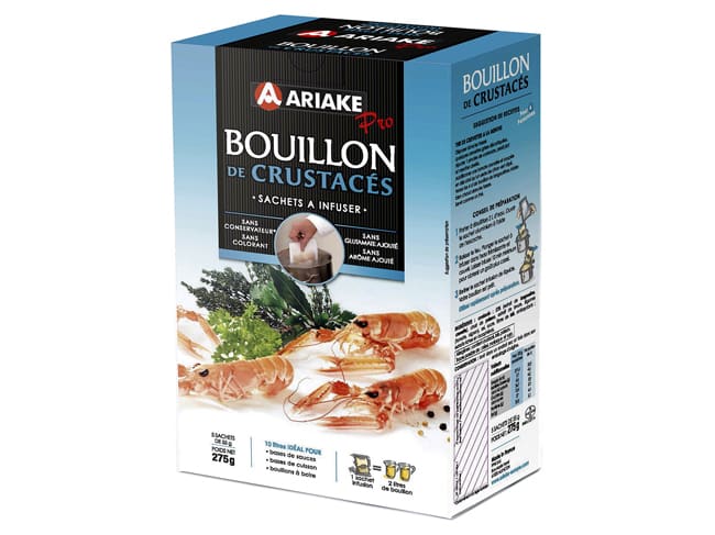 Bouillon de crustacés à infuser Pro - 5 x 2 litres - Ariake