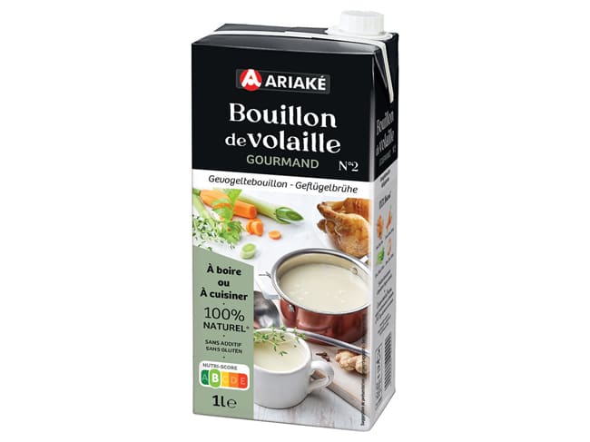 Bouillon de volaille gourmand - 1 litre - Ariake