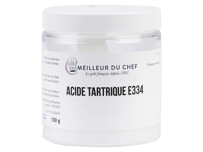 Acide tartrique E334 - 100 g - Meilleur du Chef