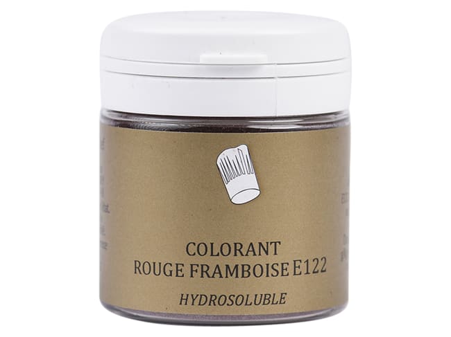 Colorant alimentaire en poudre rouge framboise - hydrosoluble - 25 g - Selectarôme