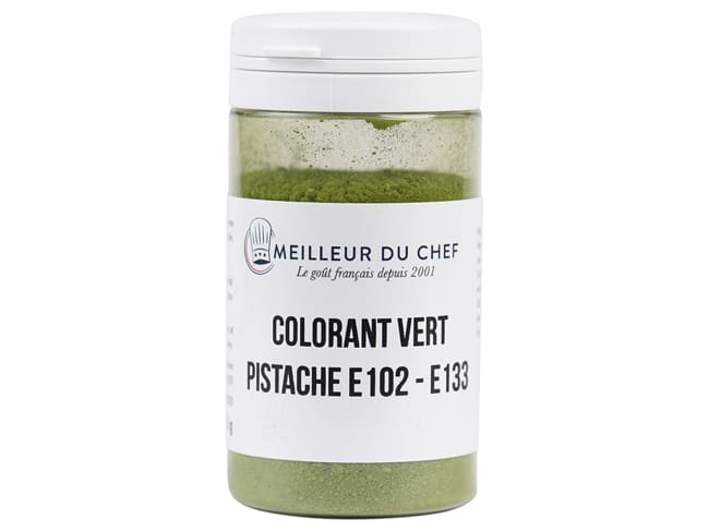 Colorant alimentaire en poudre vert pistache - lipodispersible - 25 g - Selectarôme