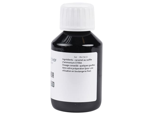 Colorant alimentaire liquide - noir-caramel E150d - 58 ml - Meilleur du Chef