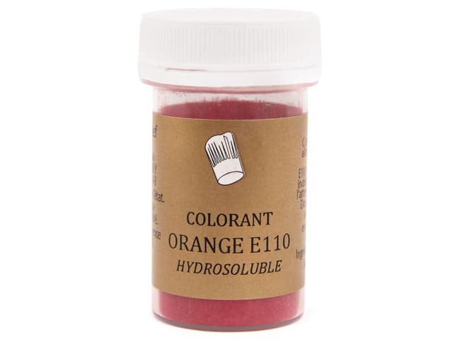 Colorant alimentaire en poudre orange - hydrosoluble - 10 g - Selectarôme