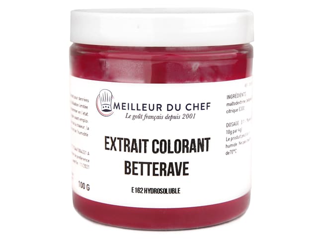 Colorant alimentaire en poudre rouge betterave - hydrosoluble - 100 g - Selectarôme