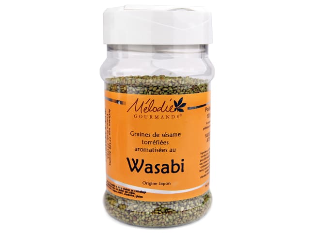 Graines de sésame torréfiées au wasabi - 130 g - Mélodie Gourmande