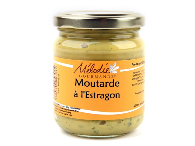 Moutarde - à l'estragon - 200 g - Mélodie Gourmande