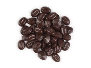 Grains de café, chocolat noir