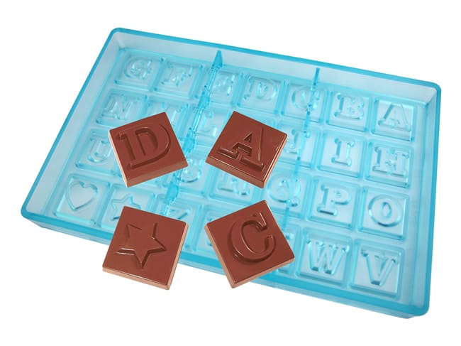 Moule chocolat - 26 lettres