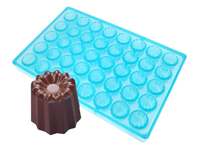 Moule chocolat - 40 mini-cannelés