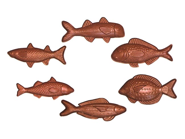 Moule chocolat - Assortiment poissons