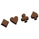 Moule chocolat - Trèfle, carreau, pique, coeur
