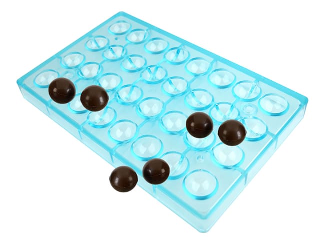 Moule chocolat - 32 demi-sphère Ø 2,6 cm - 27,5 x 17,5 cm
