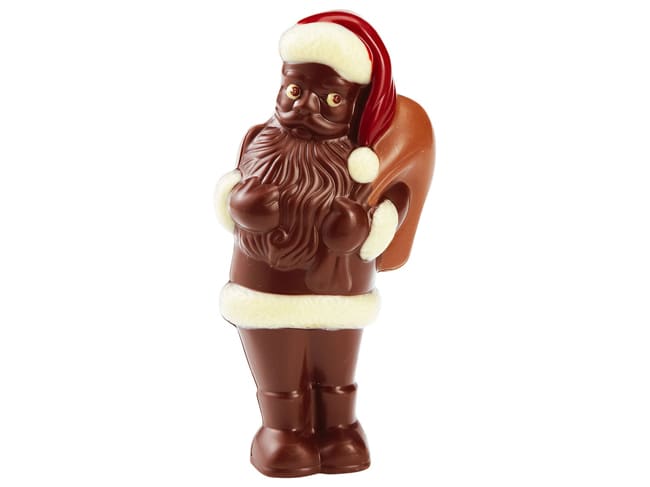 Moule chocolat double - Père Noël portant sa hotte