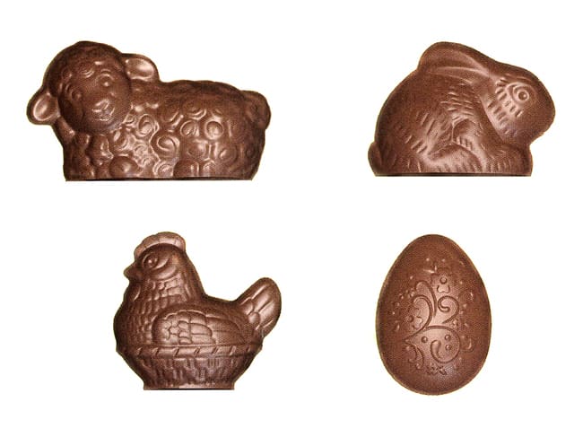 Moule chocolat - 20 sujets de Pâques