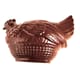 Moule chocolat double - Grande poule dans son panier