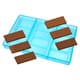 Moule chocolat - 12 rectangles décorés